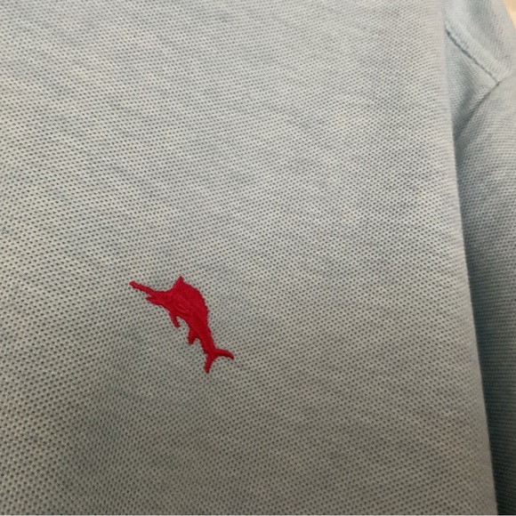 Tommy Bahama Islandzone Polo Shirt Baby Blue XL - Picture 5 of 7
